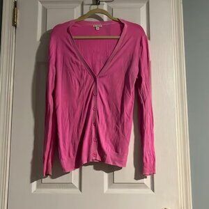 Gap Hot Pink V Neck Cardigan